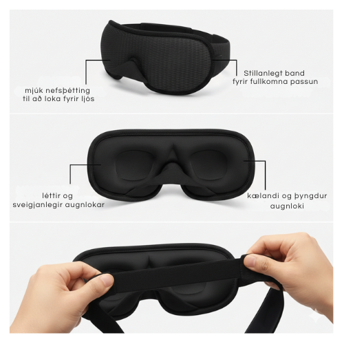 3D Contour svefnmaski