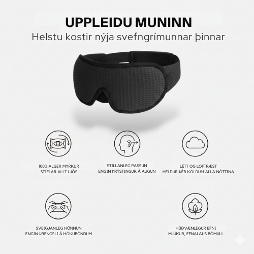 3D Contour svefnmaski